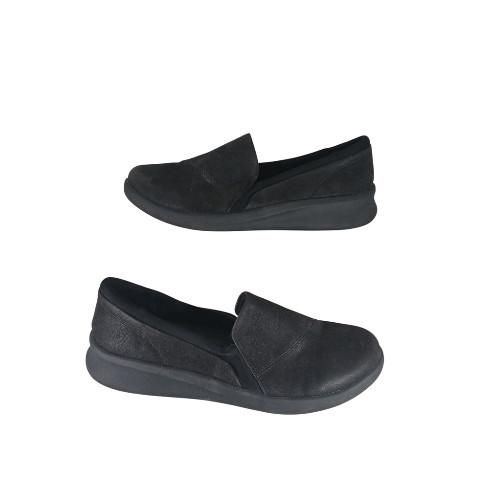 Clarks Cloudsteppers Sillian 2.0 Loafers 8.5 Black Comfort Walking Shoes